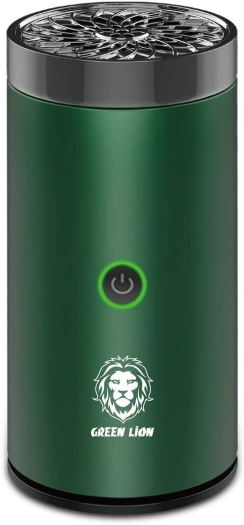 Green Lion Smart Mini Bakhour Rechargeable Electric Car Incense Burner, Aroma Diffuser, Portable Bakhoor OUD USB Type, Fragrance, Air Freshener For Car &amp; Home (Green) - Bakhoor