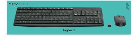 Logitech - Combo Wireless Keyboard &amp; Mouse MK235 - English