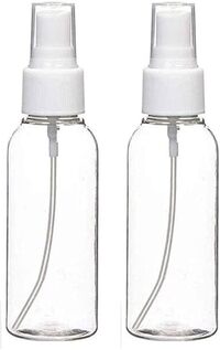 Lavish 100 ml Clear PET Plastic Portable Mist Spray, 2 Pcs Empty Bottle For Plants, Cleaning, Misting &amp; Skin Care
