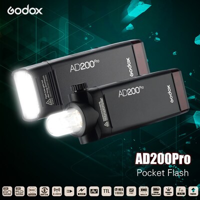 Cheap Godox AD300Pro Portable Outdoor Strobe Flash Light 2.4G Wireless  300Ws 5600K TTL 1/8000s Fast Sync