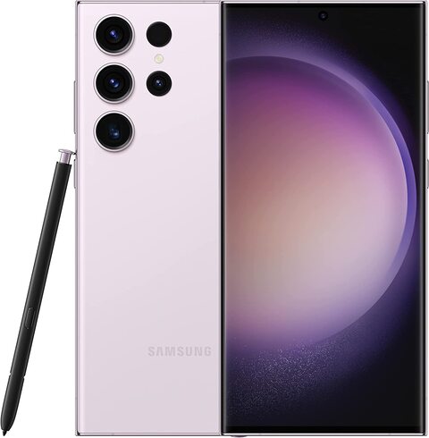 Samsung Galaxy S23 Ultra, Dual SIM, 512GB, 5G, Lavender - Middle East Version (Non UAE)