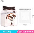 اشتري Nar Disposable Drip Coffee Bag, Hanging Coffee Filter Paper Bag, Portable Coffee Paper Product Perfect For Travel, Camping, Home, Office (A-50Pcs) في الامارات