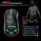 HXSJ J900 USB Wired Gaming Mouse RGB Gaming Mouse with Six Adjustable DPI Ergonomic Design for Desktop Laptop (Black)
