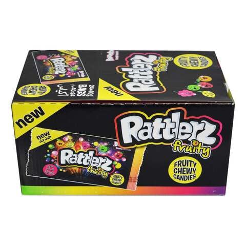 Bazooka Rattlerz Fruity Chewy Candies 40g Pack of 12