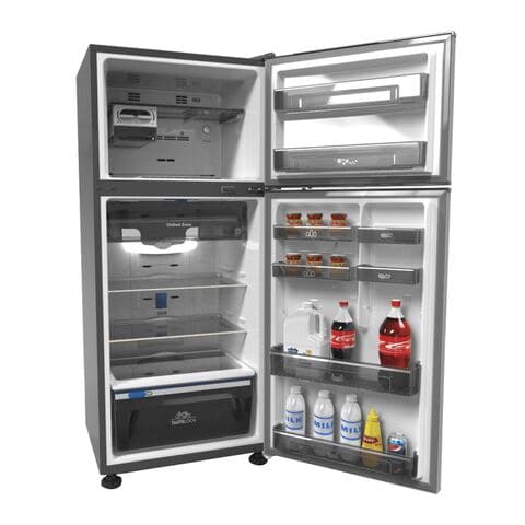 Zanussi Crispo No-Frost Double Door Refrigerator - 370 Liters - Silver