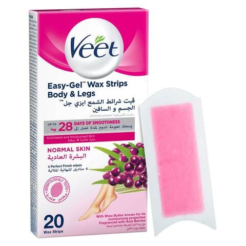 Veet Normal Skin Easy Grip Wax Strip 20 PCS