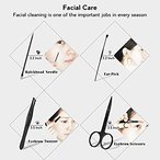 Buy Beaut Secrets Manicure Set Nail Clippers, Stainless Steel Nail Scissors Grooming Kit with Peeling Knife, Nail Cleaning Knife, Acne needle, Blackhead Tool Leather Travel Case (MT-1A) in UAE