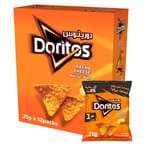 Buy Doritos Nacho Cheese Tortilla Chips 21g Pack of 12 in UAE