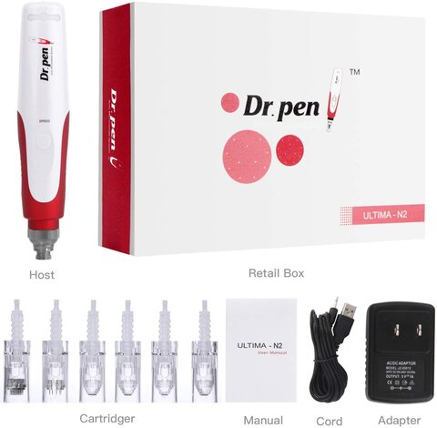 Dr.Pen Ultima N2 Rechargable Derma System Anti Aging With 10pcs 12 Pins Needles
