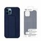 Protective Case Cover with Finger Grip Stand for iphone  12 Pro/12  - Dark Blue