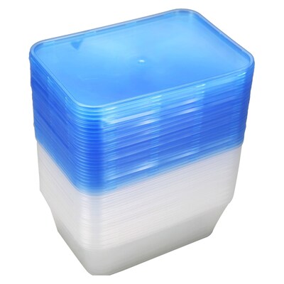 Buy MyChoice Rolling Storage Box With Casters A Blue And Clear 50L Online -  Shop Home & Garden on Carrefour UAE