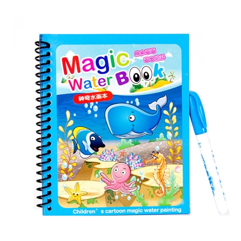 Magic Water Drawing Book Coloring Doodle Reusable Activity Book for ki –