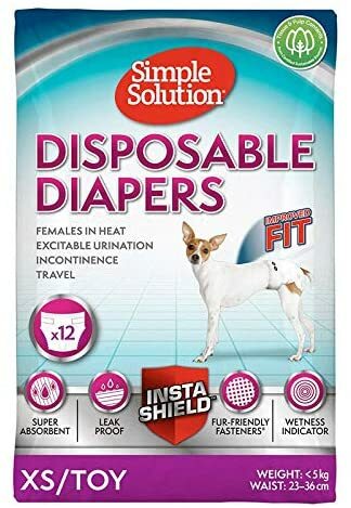 Pet Shop Dragon Mart Dog Diaper For One Time Use Absorbent Simple Solution Disposable Diapers &amp;ndash; X Small 12 Pack