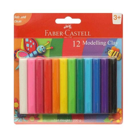 Faber-Castell Modelling Clay Set Multicolour 200g 12 PCS