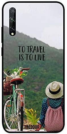 Theodor - Huawei Y8P Case Cover To Travel Is To Live Flexible Silicone Cover