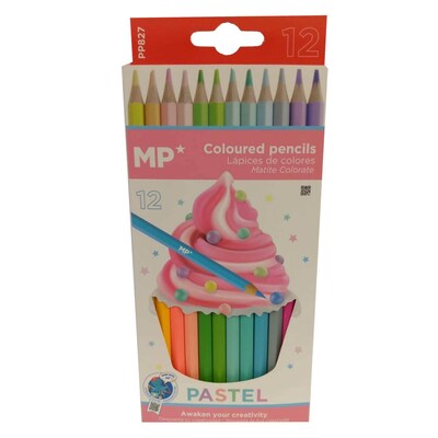  Silverino 24 x Triangular Thin Colouring Pencils