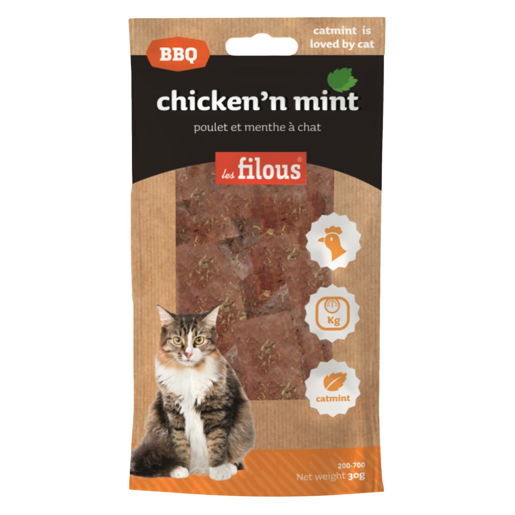 Buy Les Filous Cat Snacks Chicken 39 N Mint 30g