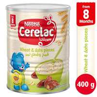 Nestle Cerelac Infant Cereals With Iron+ Wheat And Date Pieces From 8 Months 400g