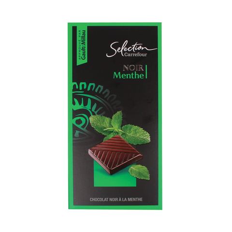 Tablette de chocolat noir menthe CARREFOUR SELECTION