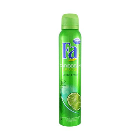 FA Caribean Lemon Exotic Fresh Deodorant Ball – 48h Schutz, 50 Ml, Frischer Zitrusduft