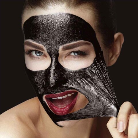Montagne Jeunesse 7th Heaven Charcoal And Black Clay Peel Off Face Mask Black 10ml