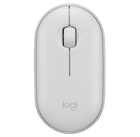 Logitech Wireless Pebble M350 Wireless Mouse - Off-White