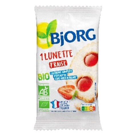 Buy Bjorg Strawberry Lunettes Biscuit 50GR Online - Shop Bio & Organic Food  on Carrefour Lebanon