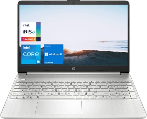 HP 15-inch Laptop, 11th Generation Intel Core i5-1135G7, Intel Iris Xe  Graphics, 8 GB RAM 256 GB SSD, Windows 11 Home Natural silver with  Microsoft