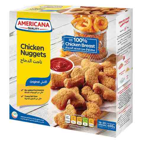 اشتري أمريكانا ناجتس الدجاج 400 غرام في الامارات