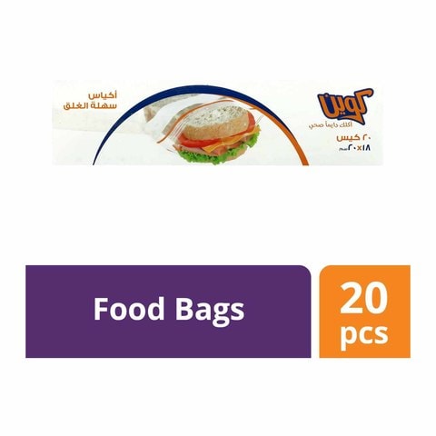 Queen Easy Lock Sandwich Bags, 18x20 cm - 20 Bags