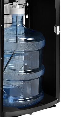 Super General Hot And Cold Bottom Loading Water Dispenser, Instant Hot Water, 3 Taps, Black/Silver, SGL2020BM (34x35x107cm, 1 Year Warranty)