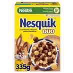 Buy Nestle Nesquik Duo Breakfast Cereal 335g in UAE