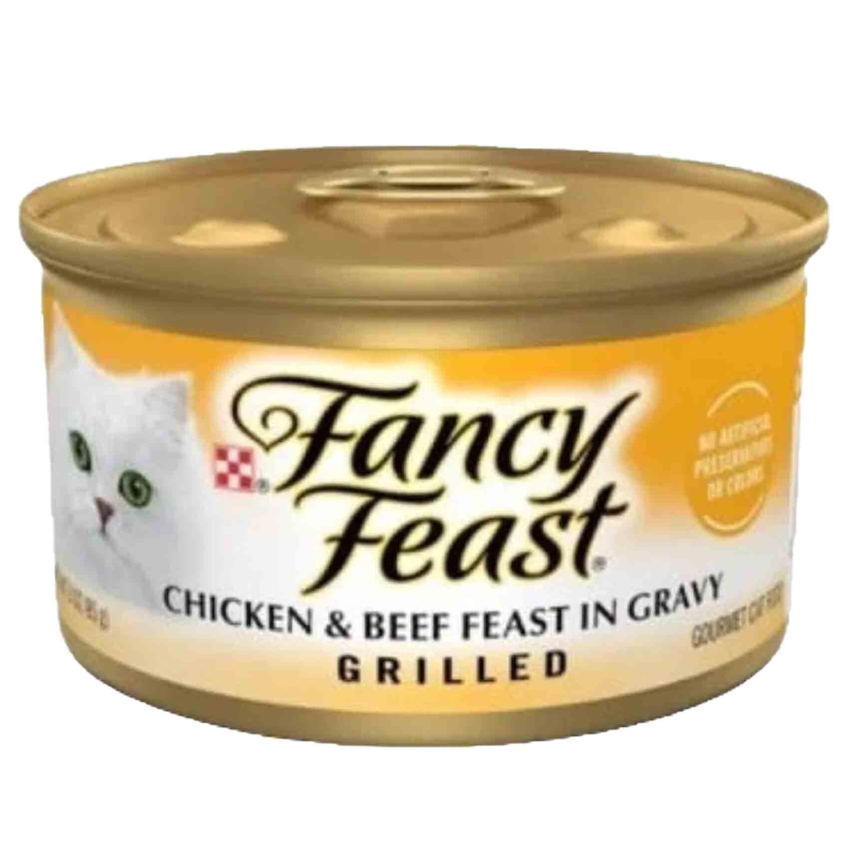 Fancy Feast Chicken Beef Feast in Gravy Grilled 85g Online