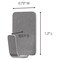 Command 17031SS-4ES Stainless steel metal hooks, small, Silver color. 4 hooks and 5 strips/pack
