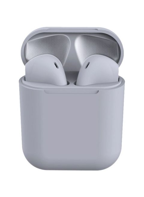 Generic 35 mAh Inpods 12 Bluetooth In-Ear Earphones With Mic And Charging Case Grey