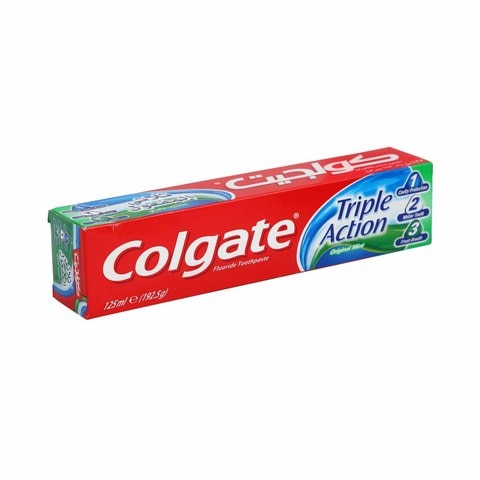 Colgate Flouride Toothpaste Triple Action Mint 125ml