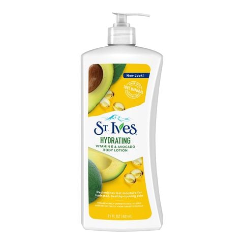 St. Ives Hydrating Vitamin E And Avocado Body Lotion White 621ml