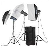 Mircopro Video Light With Value Kit Ex300S (1) With 3 Light + 3 Stand + 2 Reflector + 1 Soft Box 60 X 90 + 2 Umbrella 80Cm + 1Kit Bag