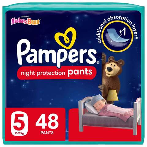 Pampers Baby-Dry Night Pants Diapers Size 5 (13-19kg) 48 Diapers