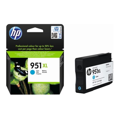 HP 951XL High Yield Cyan Original Ink Cartridge  CN046AE