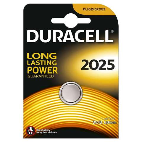 Duracell 2025 Lithium Coin Battery Cell Pack