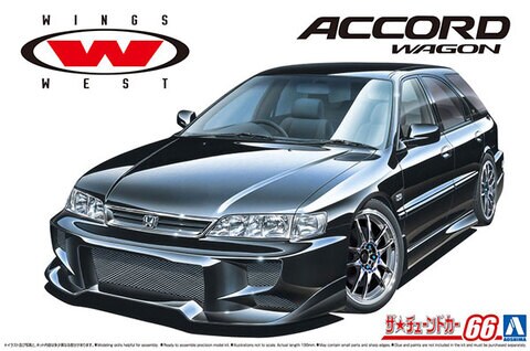 Aoshima 1/24 Tuned Car #66 Honda CF2 Accord Wagon 1996 Wings West ver.