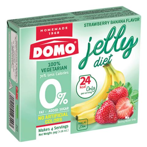 Domo Strawberry Banana Diet Jelly Mix 30g