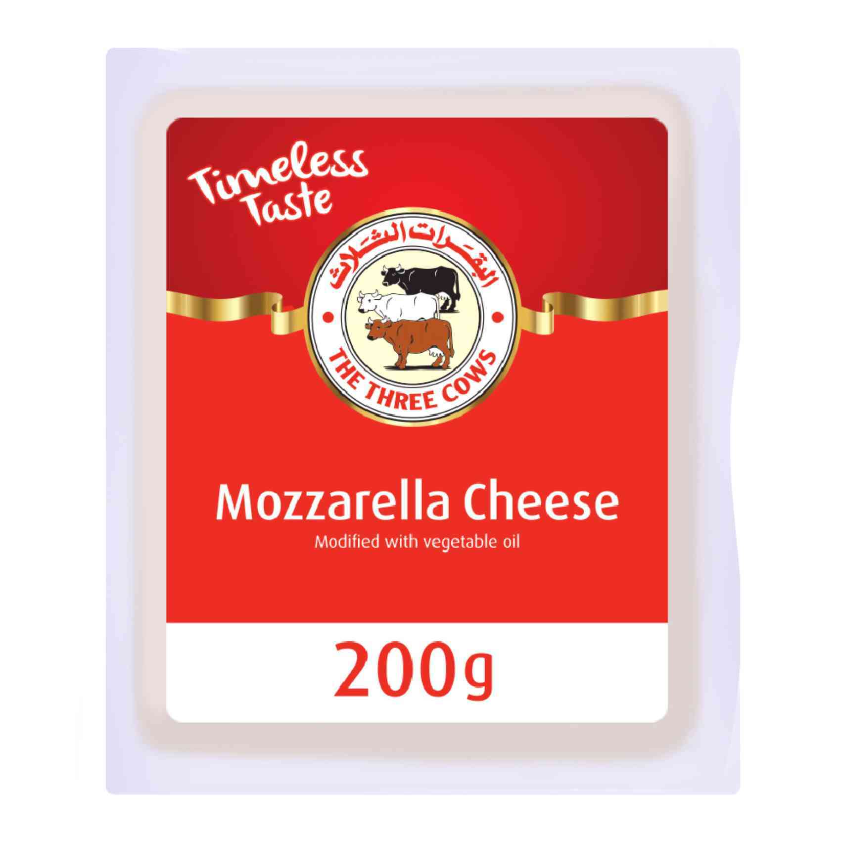 Buy The Three Cows Mozzarella Cheese Block 200g Online Shop Fresh