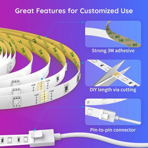 Govee Wi-Fi RGB LED Strip Lights (5m&Atilde;&mdash; 2 Rolls)