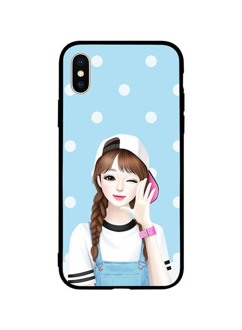 Theodor - Protective Case Cover For Apple iPhone XS Max Girl Wear Cap