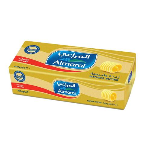 Almarai Natural Butter Un salted - 200 Gram