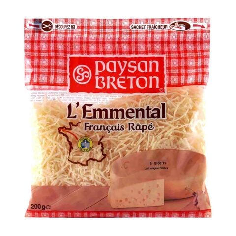Payson Breton Shredded Emmental Cheese 200g