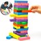 Lavish Educational Toys Timber Tower Wood 54/ 48 Block Stacking Game Number Match Playset Children Toy