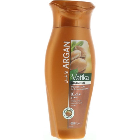 Vatika Naturals Moroccan Argan AntiBreakage Shampoo  Moisture Soft  For Dry Unmanageable Hair  400ml